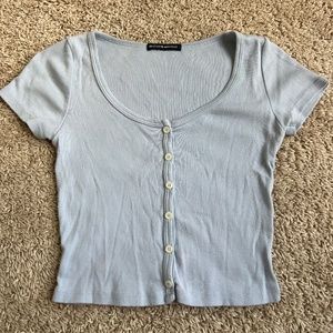 Brandy Melville Light Blue Zelly Tee